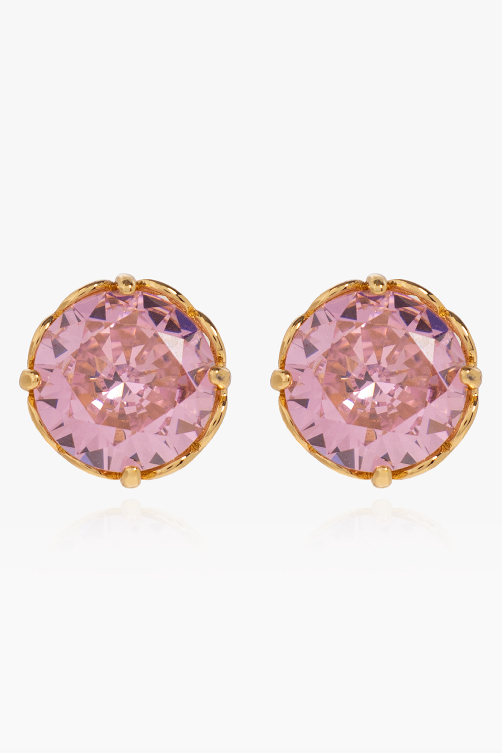 Pink deals zirconia earrings